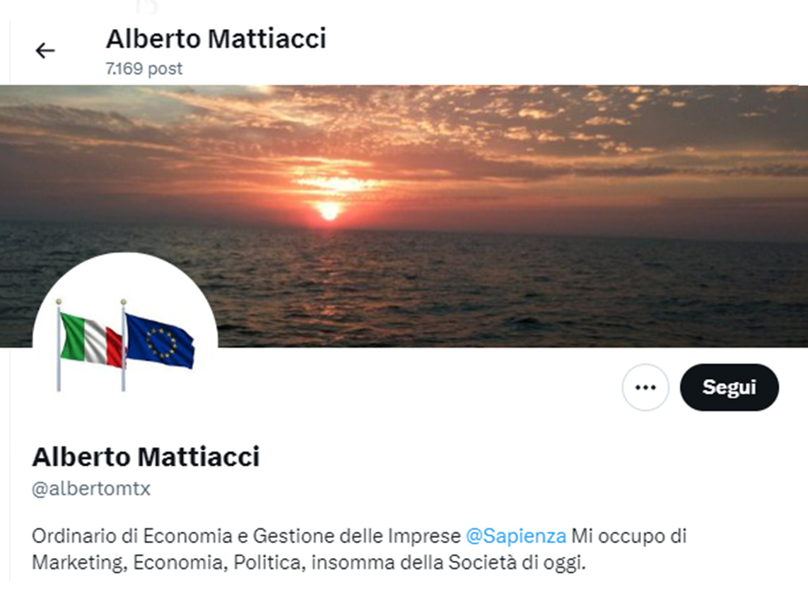 Twitter Alberto Mattiacci